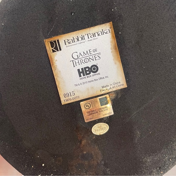 Rare HBO Game Of Thrones Lamp - Picture 8 of 14